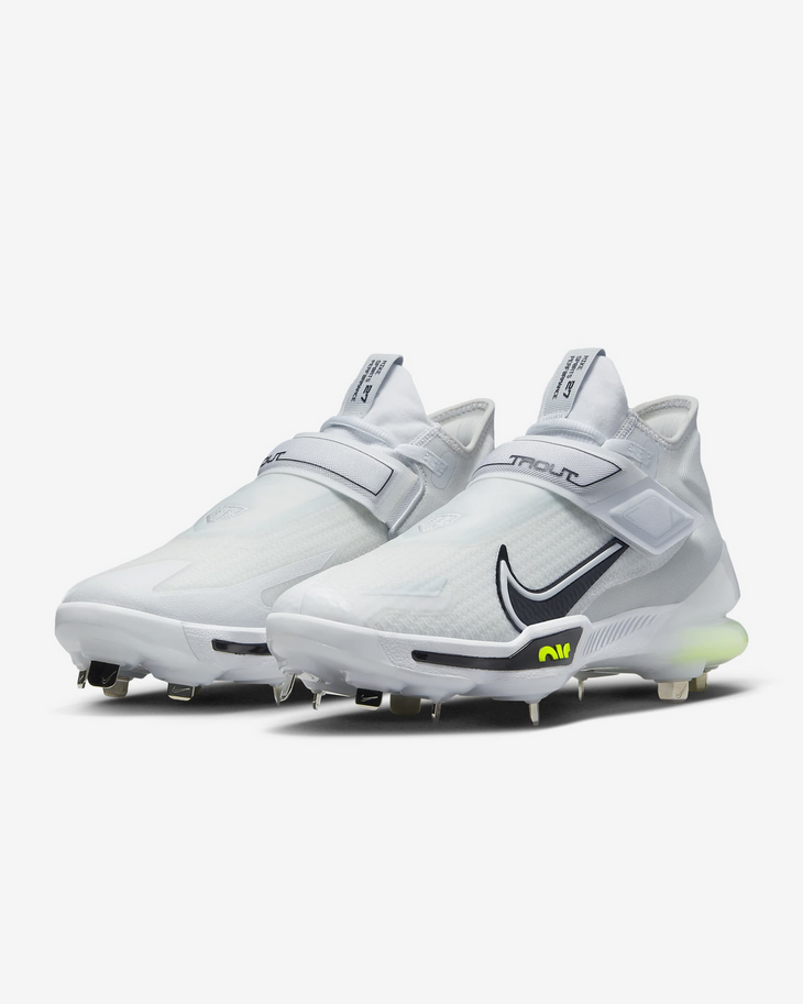 Nike Trout 8 White High Metal Cleats