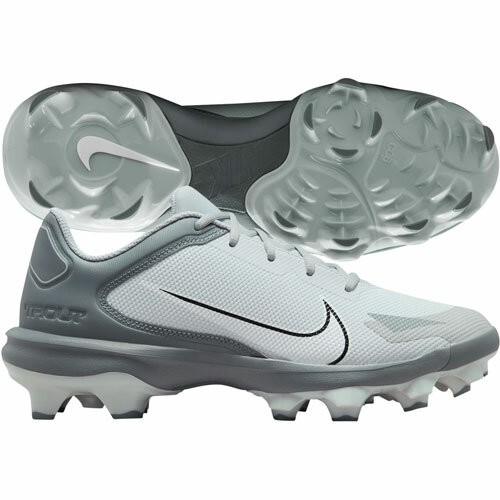 Nike Trout 8 Grey Low Rubber Cleats