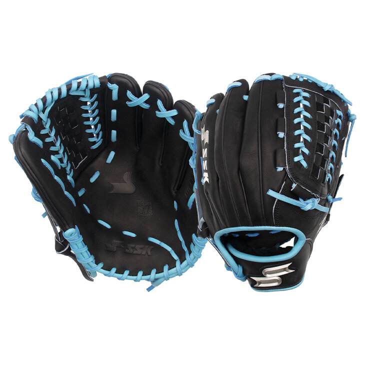 SSK Z9 12" Pitcher Glove Black/Colombia Blue RHT