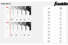 Franklin Shok Absorb Batting Gloves Black