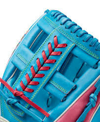 Wilson A2000 Fall 2024 1785 11.75" Infield Glove Colombia Blue/Pink RHT