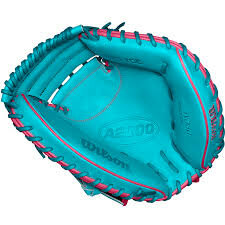 Wilson A2000 Fall 2024 CM33 33" Catcher Glove Black/Teal/Pink RHT