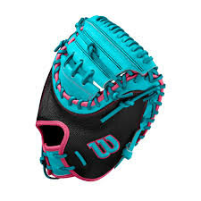 Wilson A2000 Fall 2024 CM33 33" Catcher Glove Black/Teal/Pink RHT