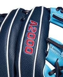 Wilson A2000 Fall 2024 PF88SS 11.25&rdquo; Infield Glove Navy/Colombia Blue/Red RHT