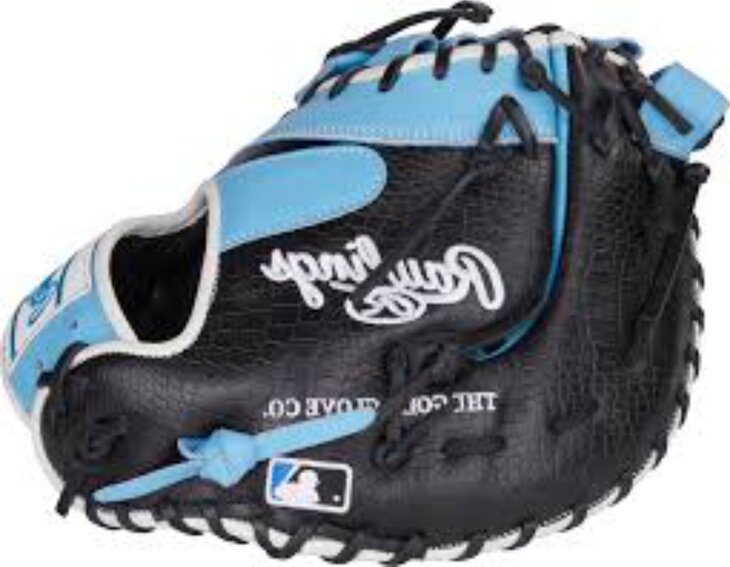 Rawlings Heart of the Hide 12.5" First Base Glove Black/Colombia Blue/White LHT