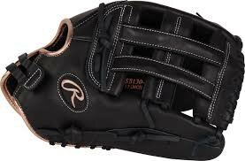 Rawlings R9 Softball 13" Outfield Glove Black RHT