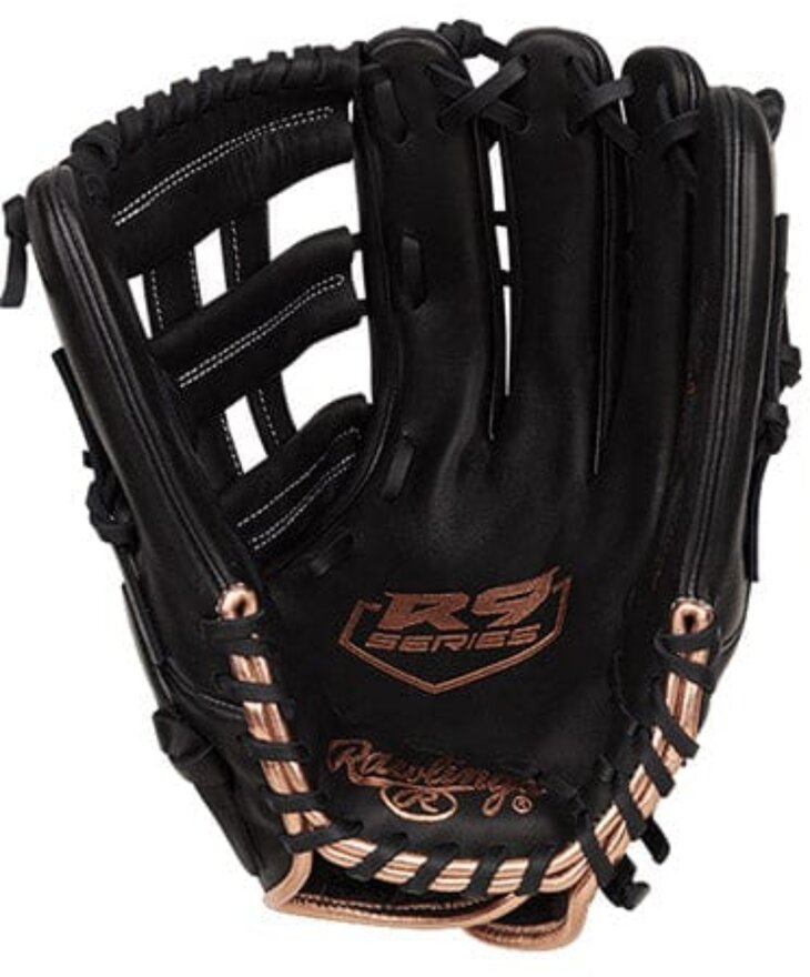 Rawlings R9 Softball 13" Outfield Glove Black RHT