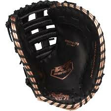 Rawlings R9 Softball 12.5" First Base Glove Black RHT