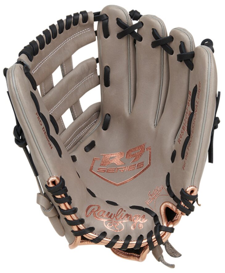 Rawlings R9 Softball 12" All-Round Glove Gray/Black RHT