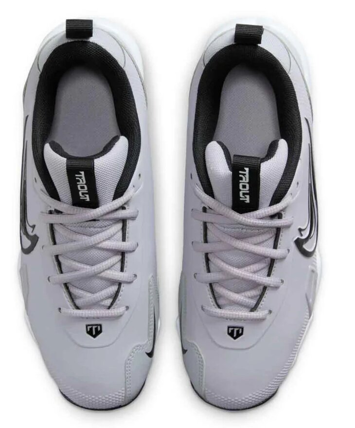 Nike Trout 9 Wolf Grey/Black Low Rubber Cleats Beeball