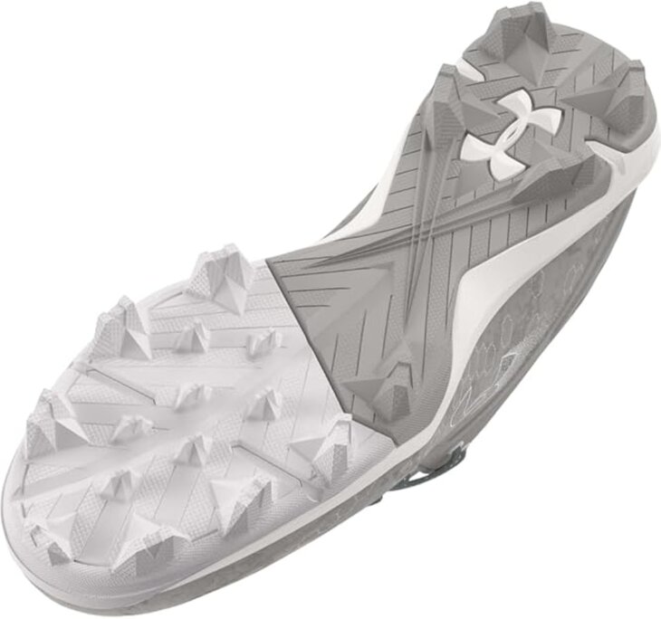 Under Armour Harper 8 Pro Grey High Rubber Cleats Beeball