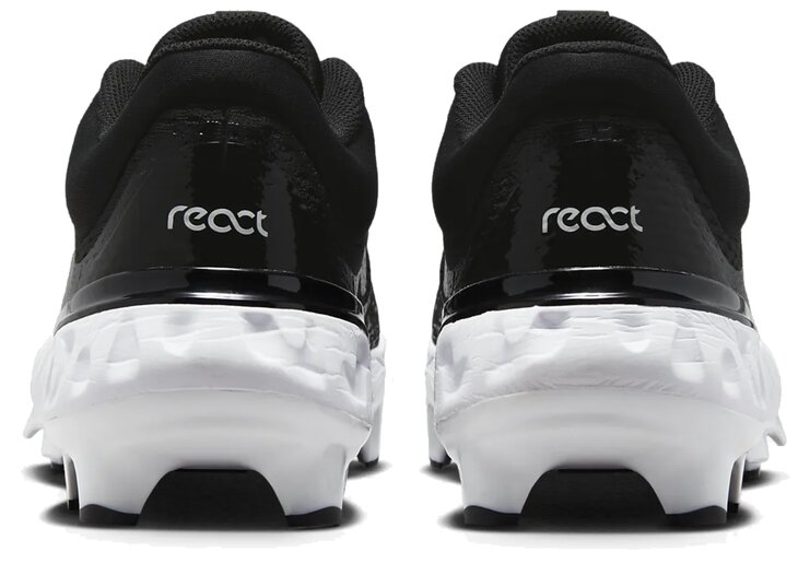 Nike Huarache Elite 4 Black/White Low Rubber Cleats