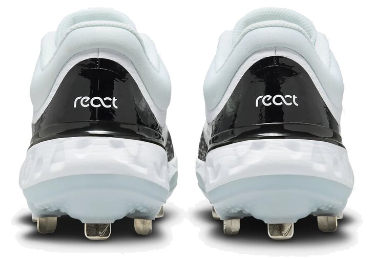 Nike Huarache Elite 4 Low White/Black Metal Cleats