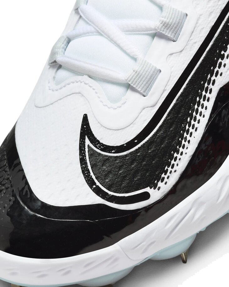 Nike Huarache Elite 4 Low White/Black Metal Cleats
