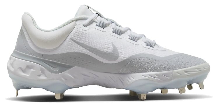 Nike Huarache Elite 4 Low Wolf Grey/White Metal Cleats