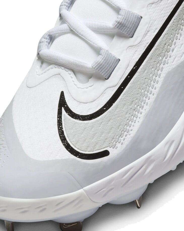 Nike Huarache Elite 4 Low Wolf Grey/White Metal Cleats