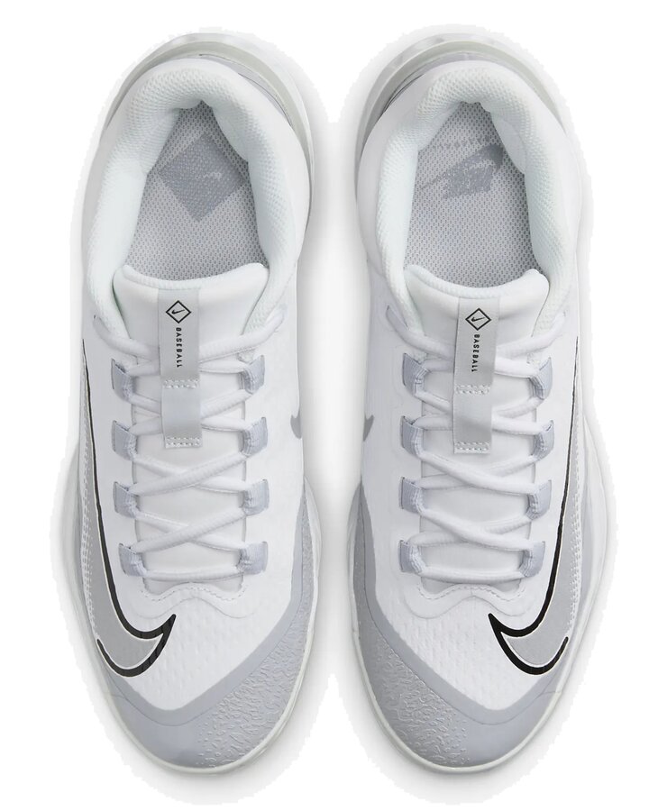 Nike Huarache Elite 4 Low Wolf Grey/White Metal Cleats