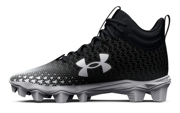 Under Armour Spotlight 3 Black High Rubber Cleats