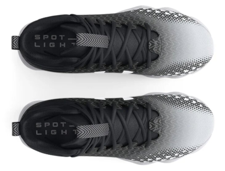 Under Armour Spotlight 3 Black High Rubber Cleats Beeball