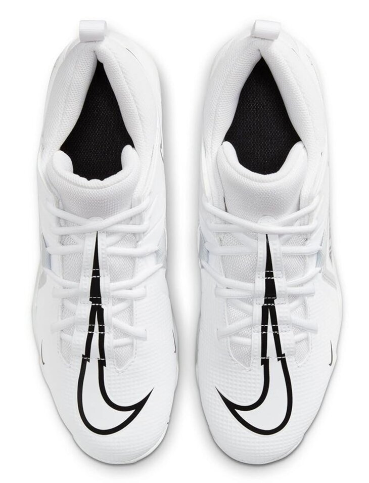 Nike Menace 3 White High Rubber Cleats Beeball