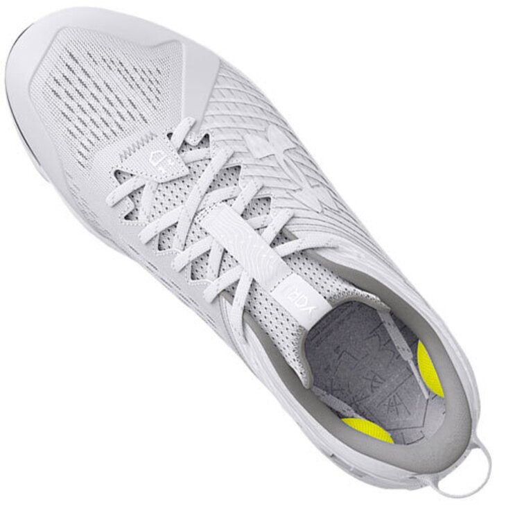 Under Armour Yard MT White Metal Cleats