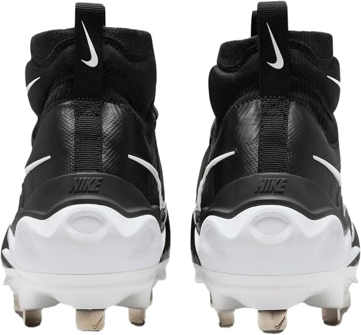 Nike Huarache NXT Black/White Metal Cleats