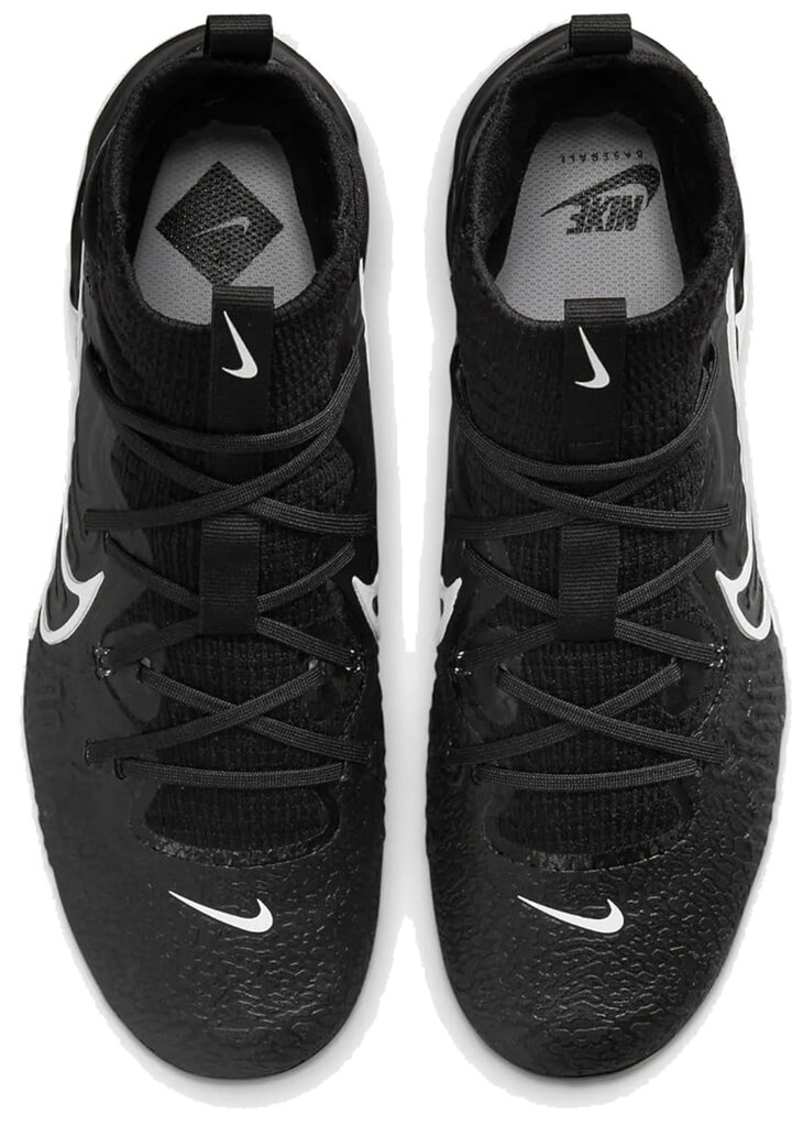 Nike Huarache NXT Black/White Metal Cleats