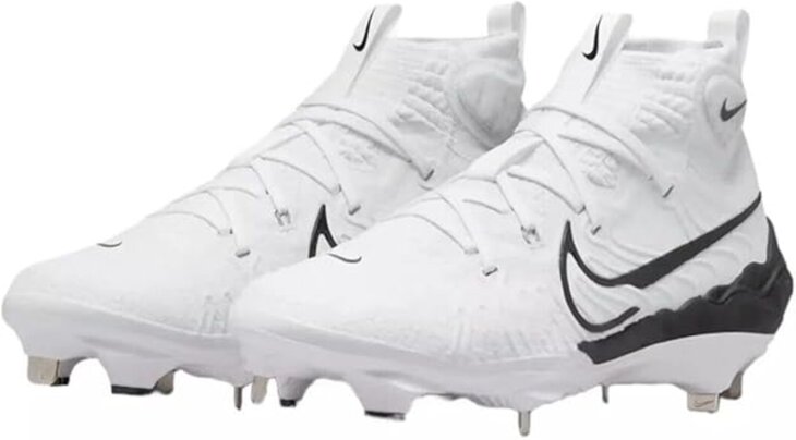 Nike Huarache NXT White/Black High Metal Cleats