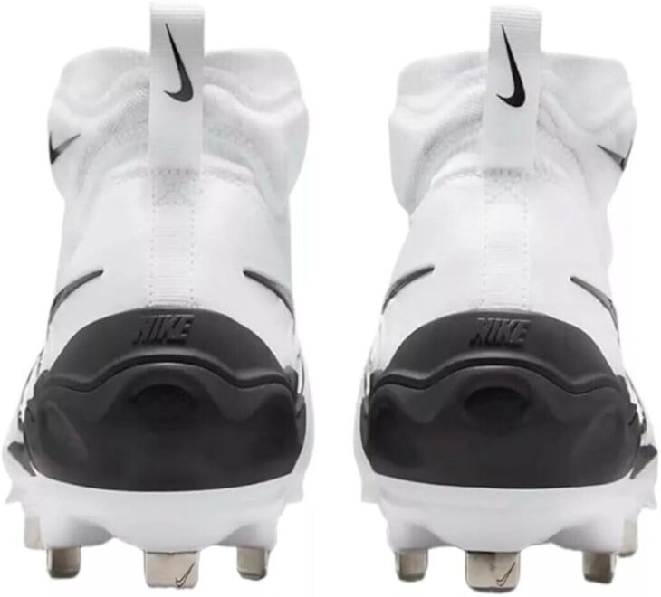 Nike Huarache NXT White/Black High Metal Cleats