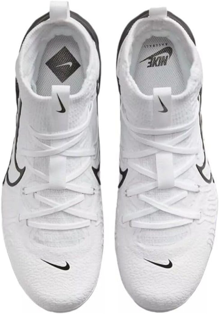 Nike Huarache NXT White/Black High Metal Cleats
