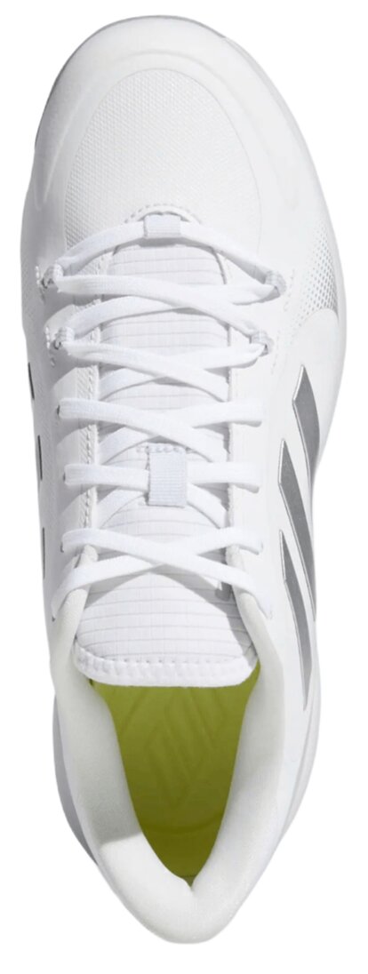 Adidas Pure Hustle 2 White/Silver Metal Cleats