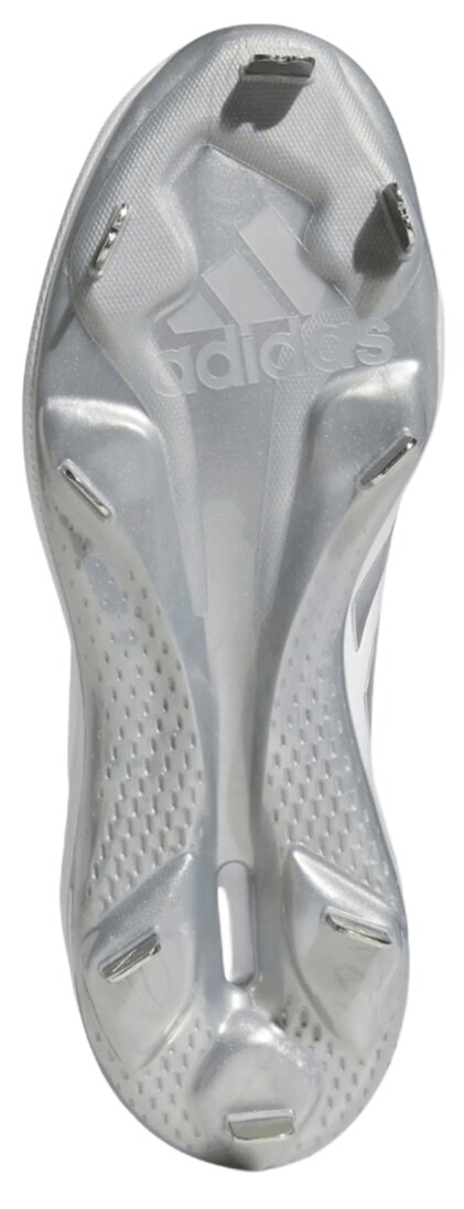 Adidas Pure Hustle 2 White/Silver Metal Cleats