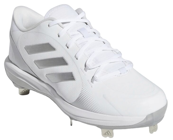 Adidas Pure Hustle 2 White/Silver Metal Cleats