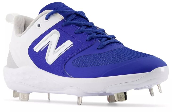 New Balance SMVELOB3 Royal/White Metal Cleats