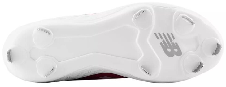 New Balance SMVELOR3 Scarlet/White Metal Cleats