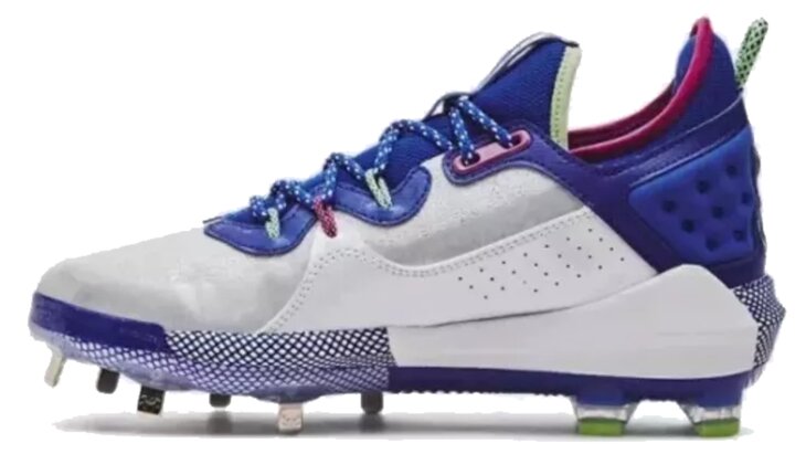 Under Armour Harper 8 Royal/Silver Metal Cleats