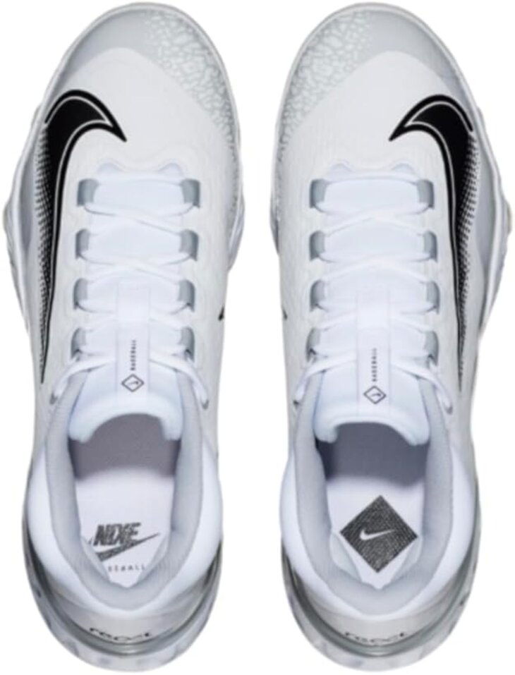 Nike Huarache Elite 4 White/Grey Low Rubber Cleats