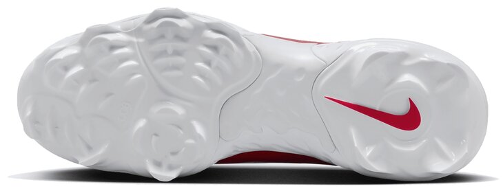 Nike Huarache Elite 4 White/Scarlet Low Rubber Cleats