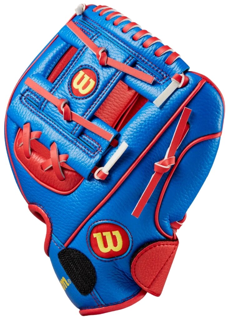 Wilson A200 10" Youth Glove Royal/Red RHT