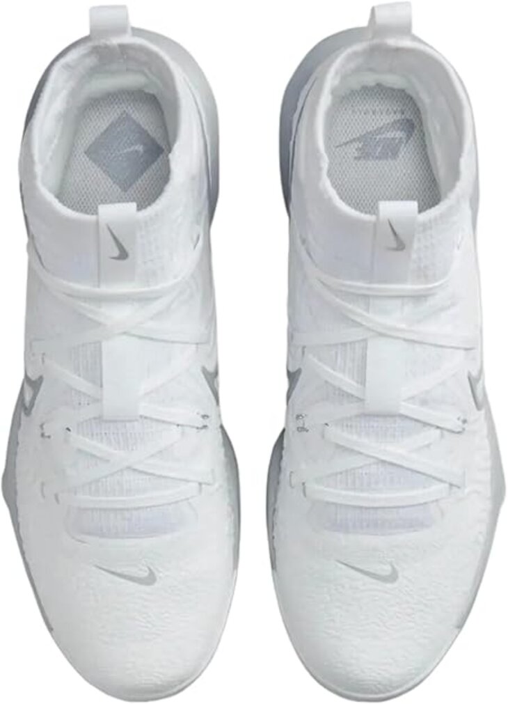 Nike Huarache NXT White/Grey High Rubber Cleats