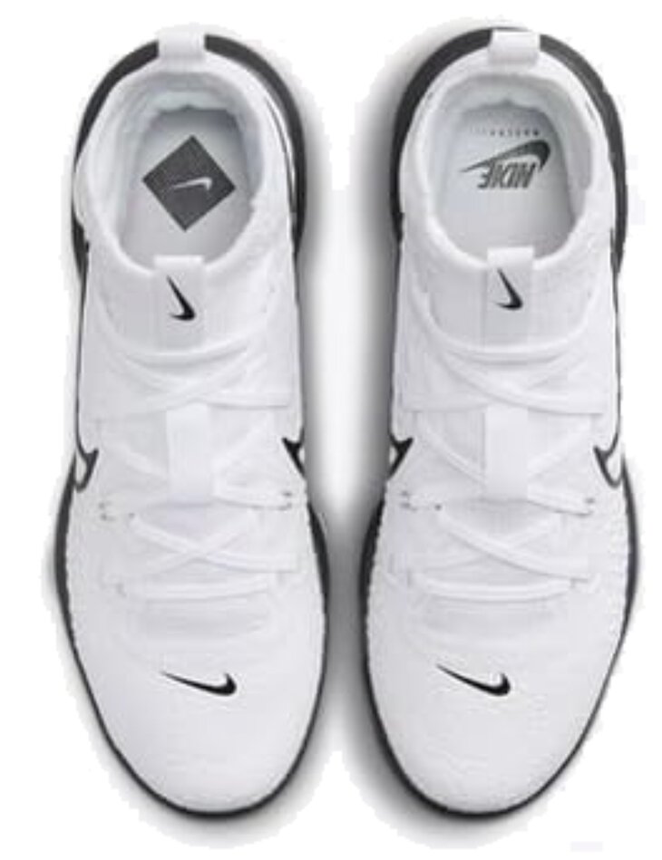 Nike Huarache NXT White/Black High Rubber Cleats