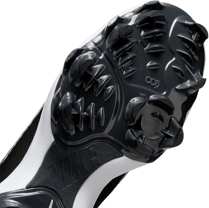 Nike Hyperdiamond 4 Pro Black/White Low Rubber Cleats