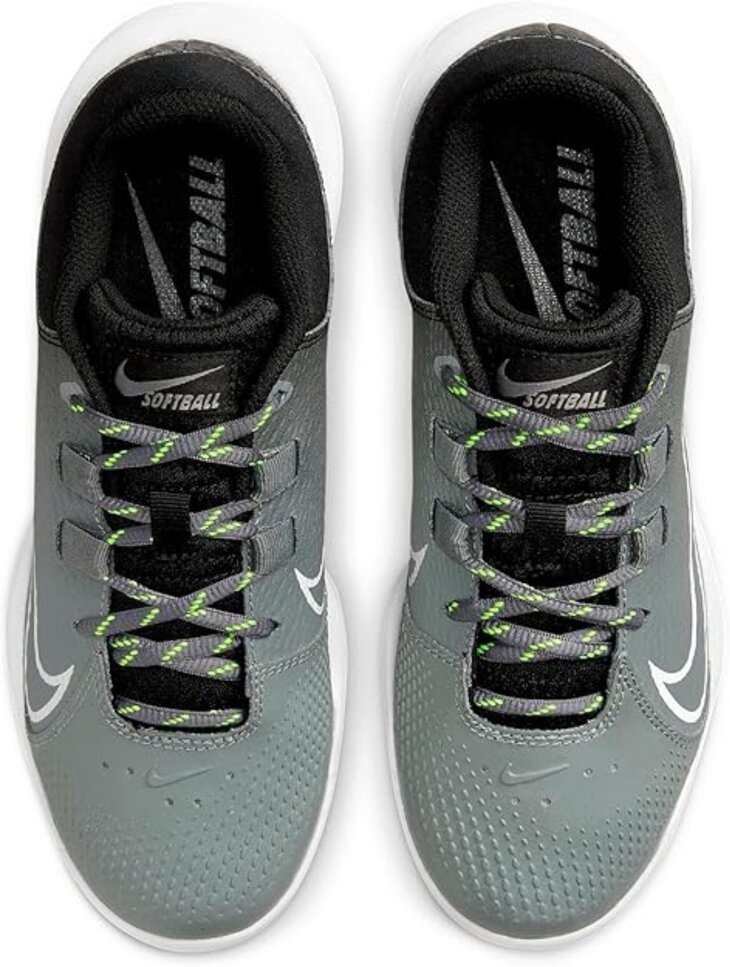Nike Hyperdiamond 4 Pro Dark Grey/Black Low Rubber Cleats