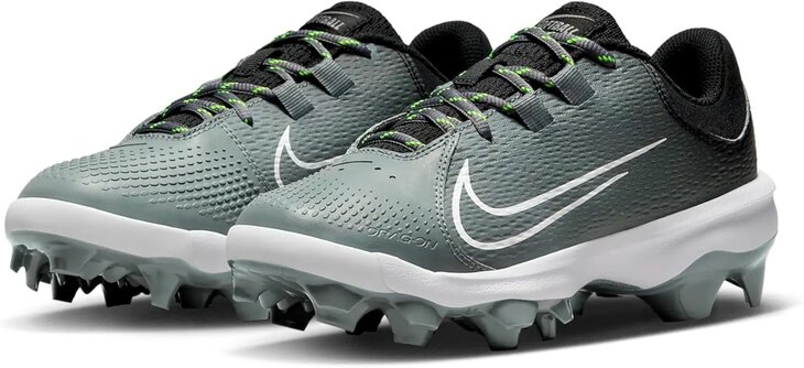 Nike Hyperdiamond 4 Pro Dark Grey/Black Low Rubber Cleats