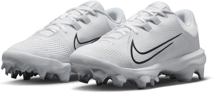 Nike Hyperdiamond 4 Pro White/Black Low Rubber Cleats