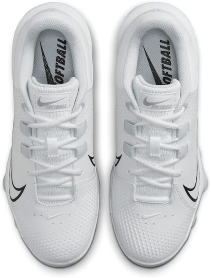 Nike Hyperdiamond 4 Pro White/Black Low Rubber Cleats