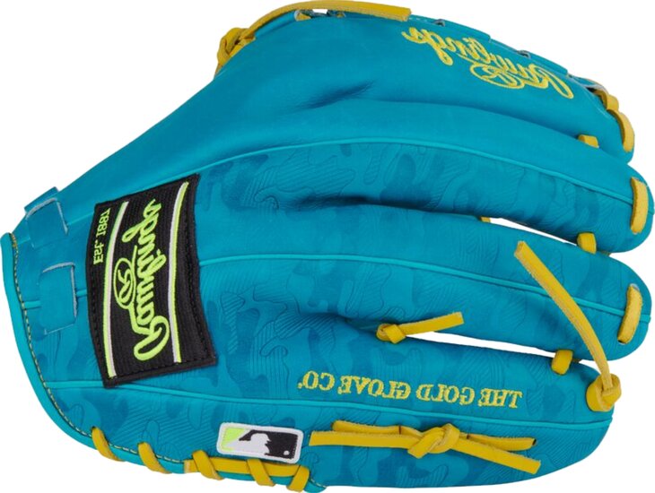 Rawlings Heart of the Hide 12" Pitcher Glove Teal/Yellow LHT