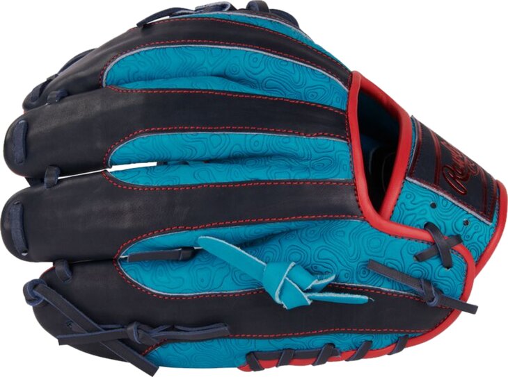 Rawlings Heart of the Hide 11.5" Infield Glove Teal/Navy/Red RHT