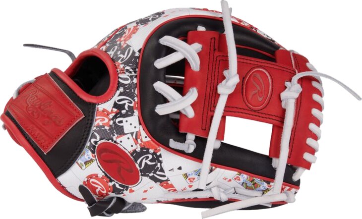 Rawlings Heart of the Hide 11.5" Infield Glove Black/Red/White Casino RHT
