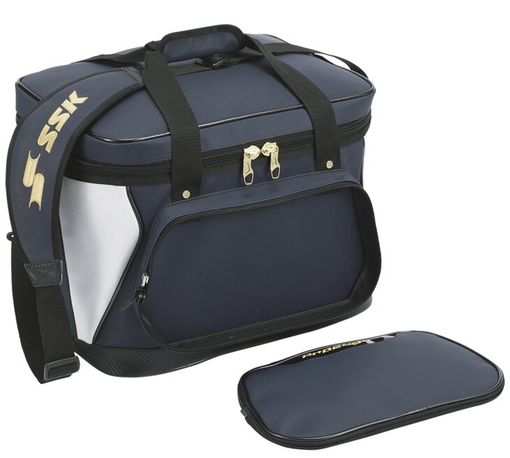 SSK ProEdge Leather Ball Bag Navy/White